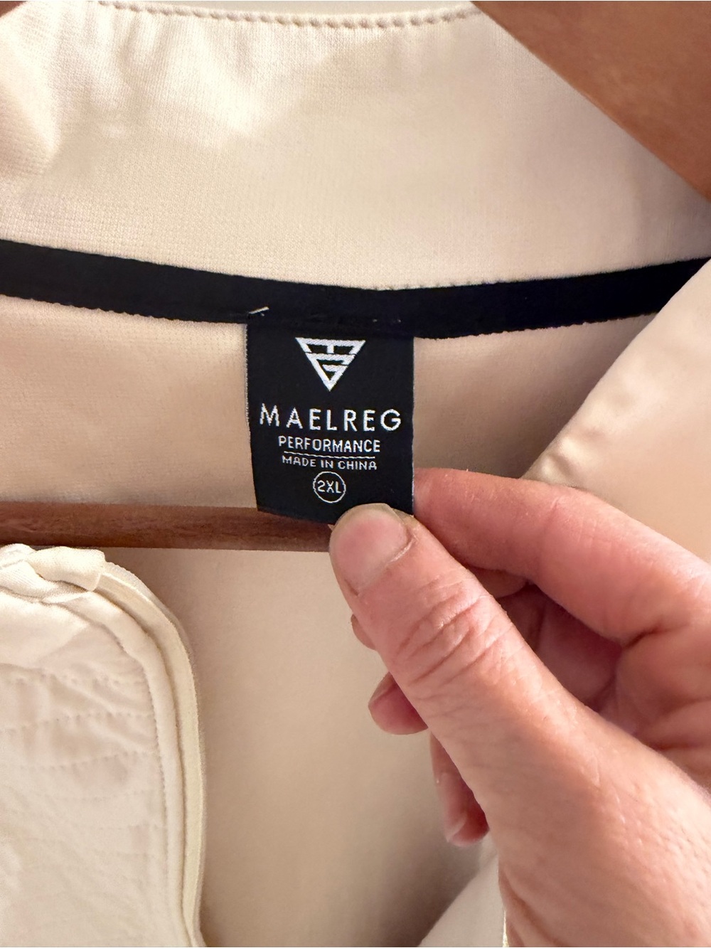 Maelreg Light Beige Zip-Up Jacket - Picture 6 of 6
